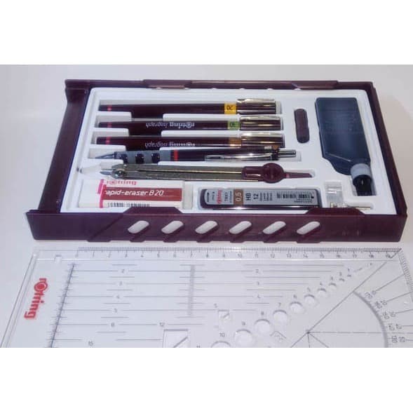 

(TERLARIS) Rotring Isograph College Set / Rapido Set 0.2 / 0.3 / 0.5