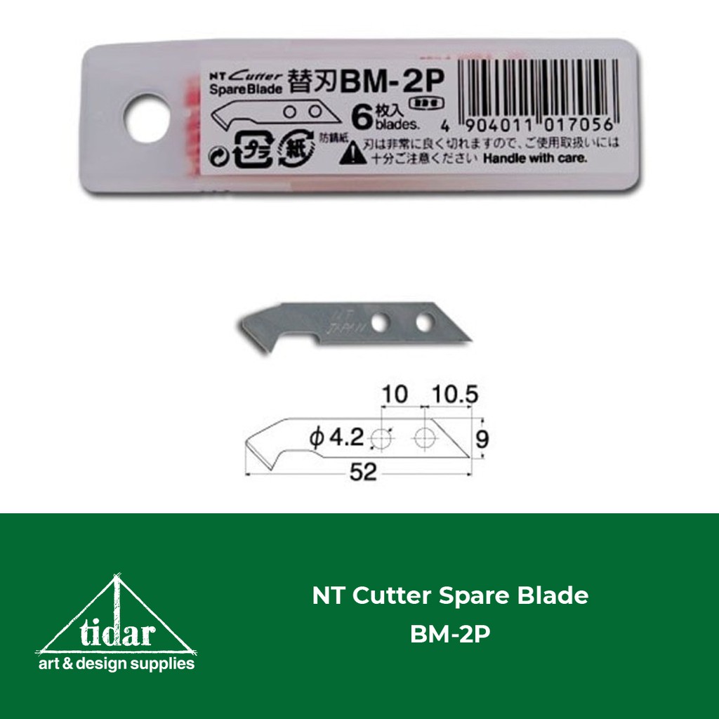 

NT Cutter Spare Blades BM-2P - Pemotong Acrylic / Akrilik / Mika
