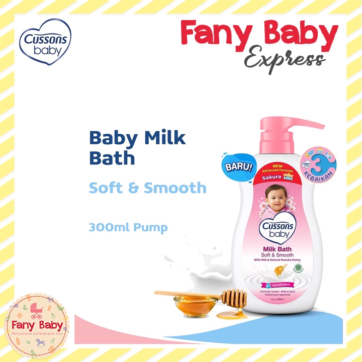 CUSSONS BABY MILK BATH - SOFT &amp; SMOOTH 300ML