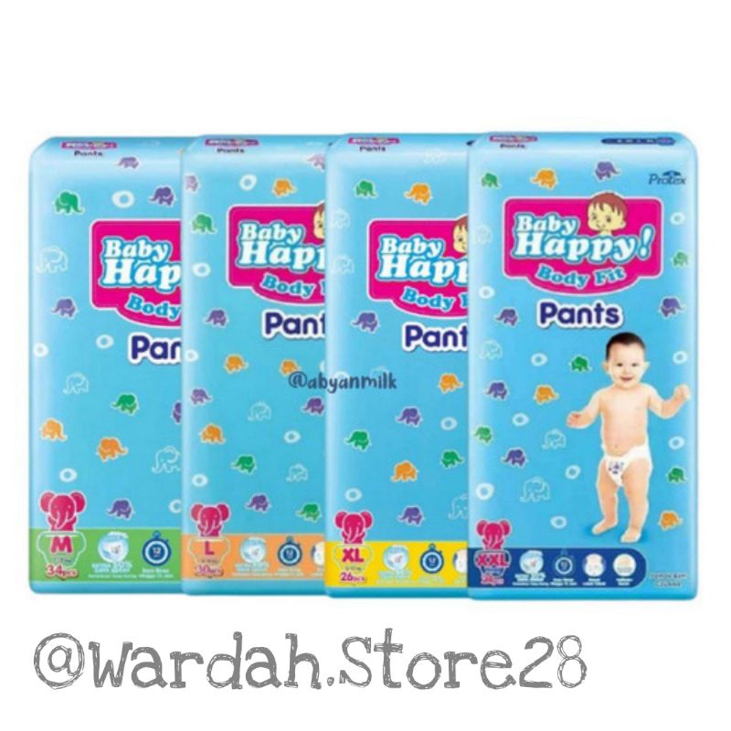 Pampers BABY HAPPY Pants M34/L30/XL26