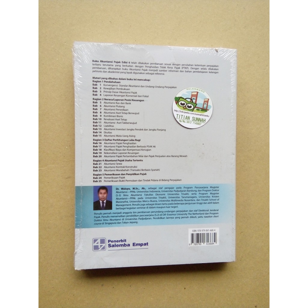 Original | Buku AKUNTANSI PAJAK edisi 6 | Dr Waluyo MSc Ak | Salemba Empat-1