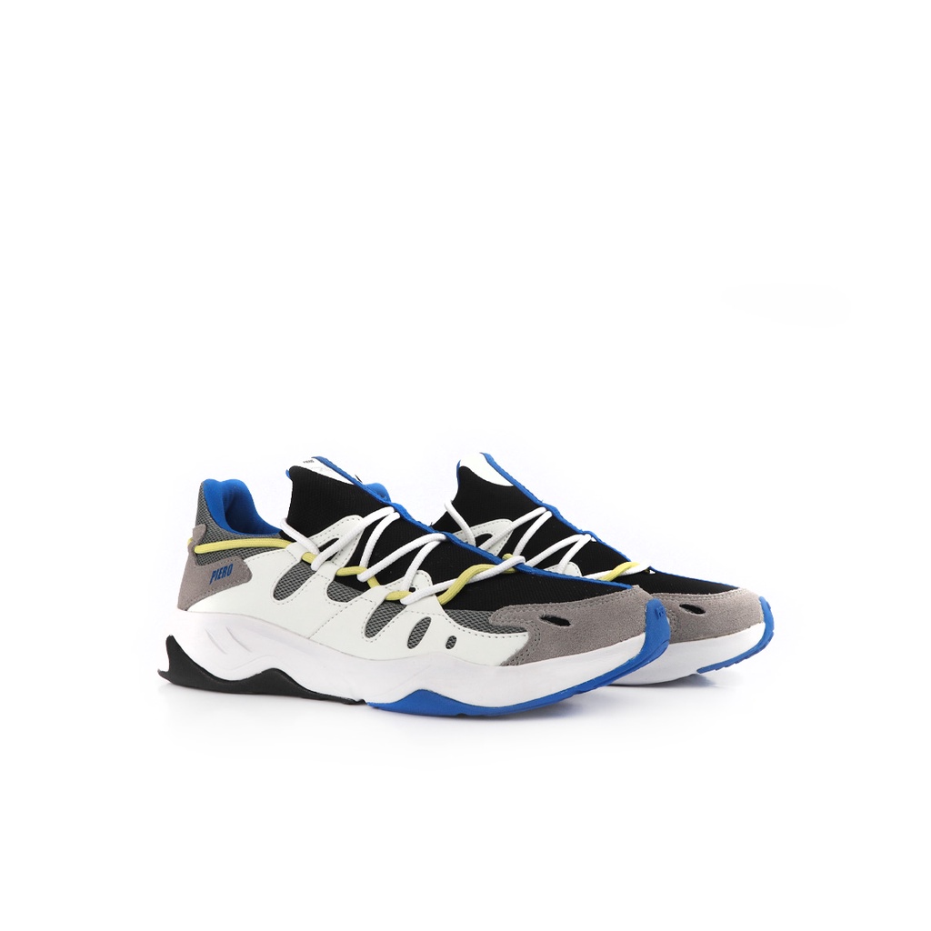 Sepatu Sneakers Pria - Piero -  Oxygo White Grey Blue P20945
