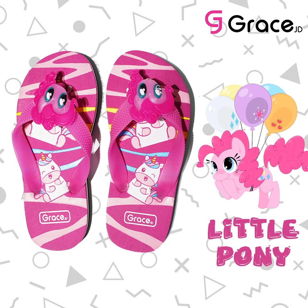 SANDAL ANAK little pony 21-35/SANDAL japit ANAK perempuan/sendal jepit teplek anak cewek