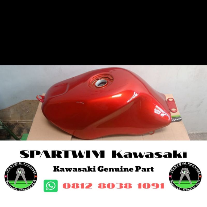 Tanki tangki tengki bensin orange oren Ninja 150 RR NEW original kawasaki