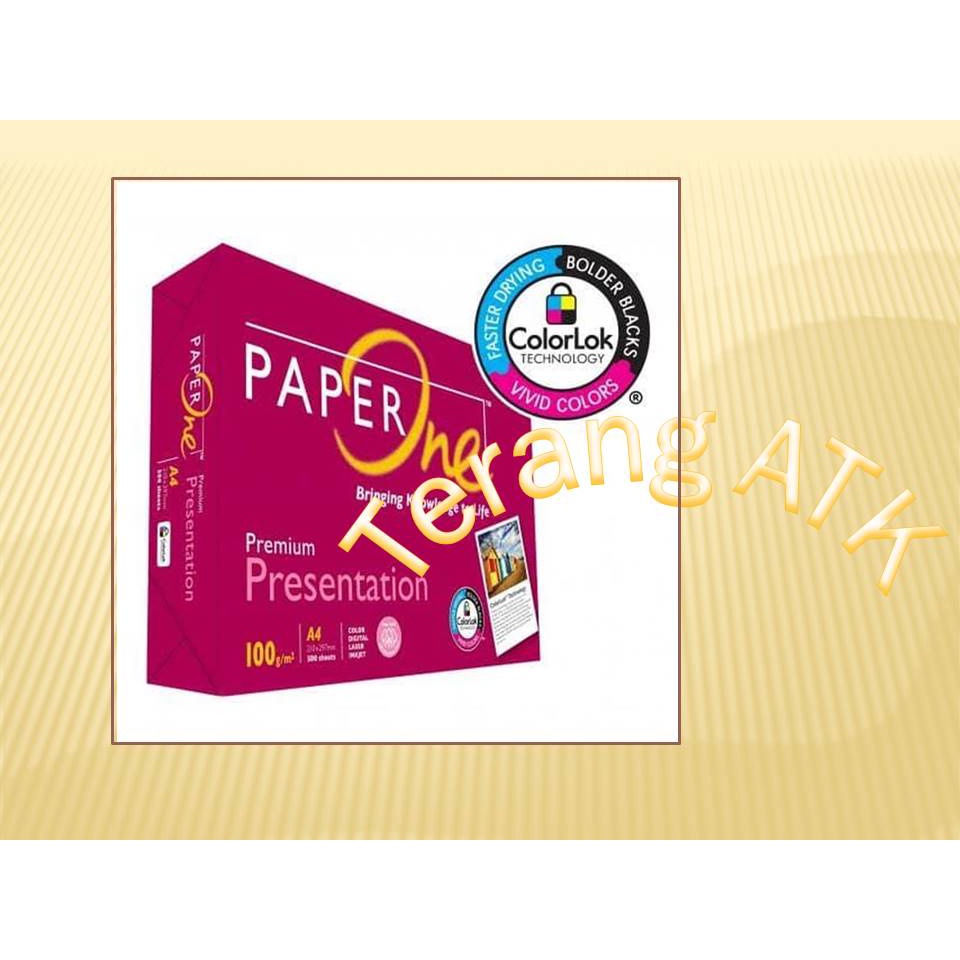 

Kertas HVS A4 100 gr Merek Paper One