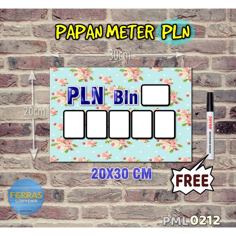

Ferras Papan Meter Listrik PLN PAM motif Unik - Shabby 12