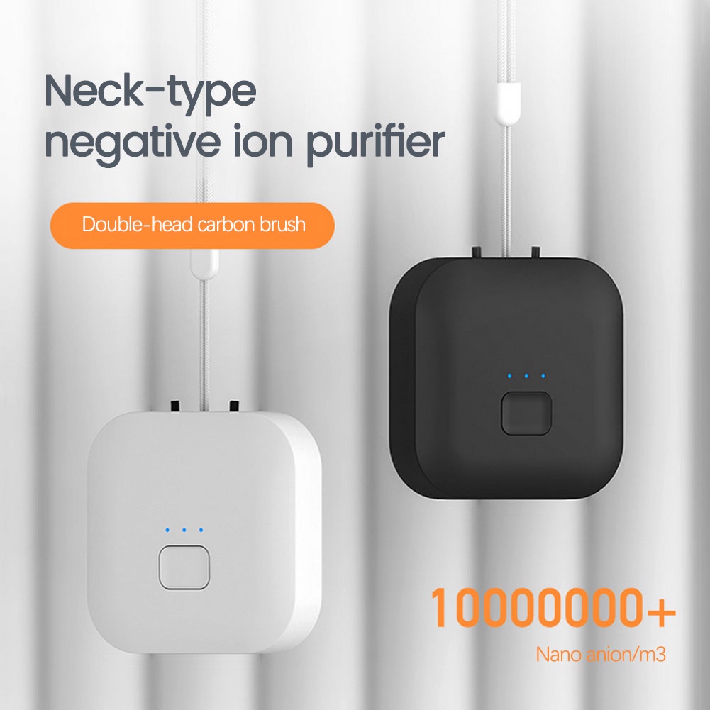 （IN STOCK） Neck hanging negative ion purifier simple and compact, odor and aldehyde removal wireless portable air purifier OWT