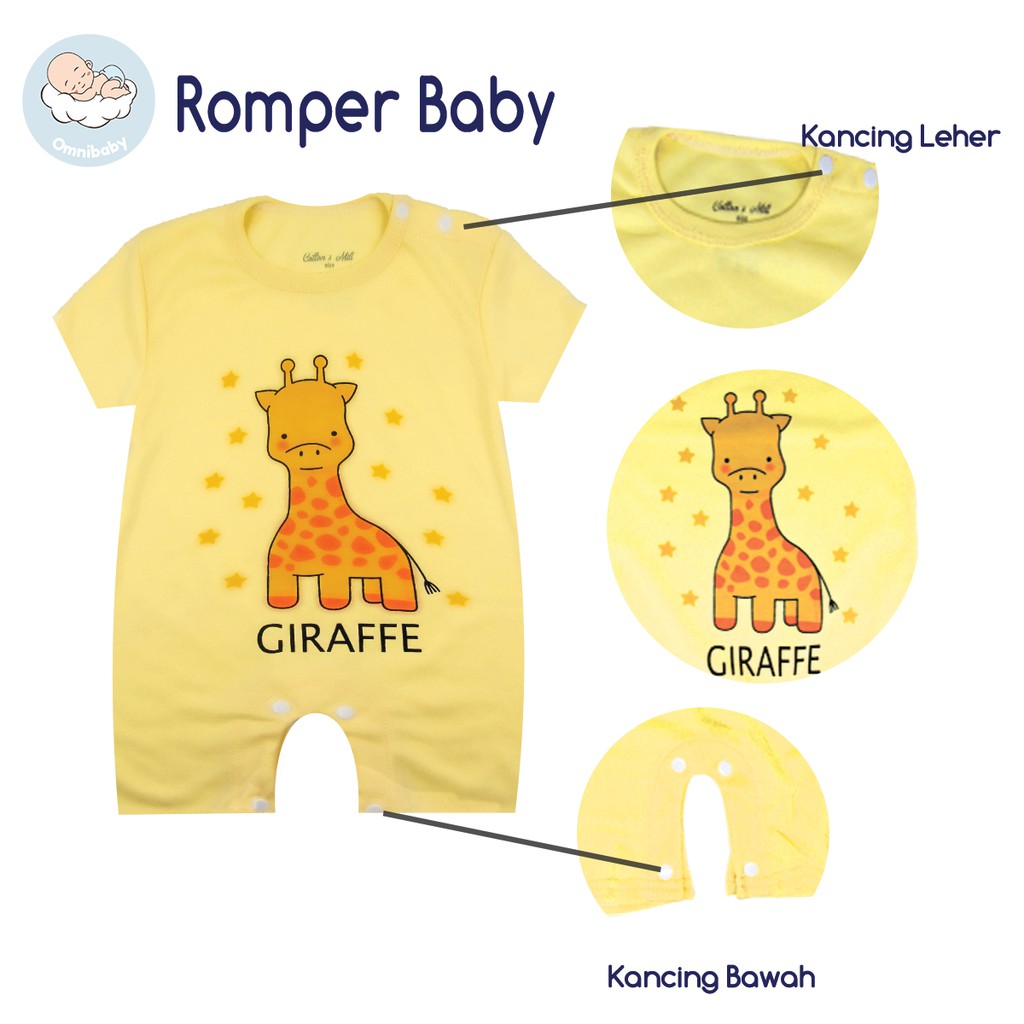 Romper Bayi / Jumper Bayi / Romper Fashion Bayi Cottons Mill - 1