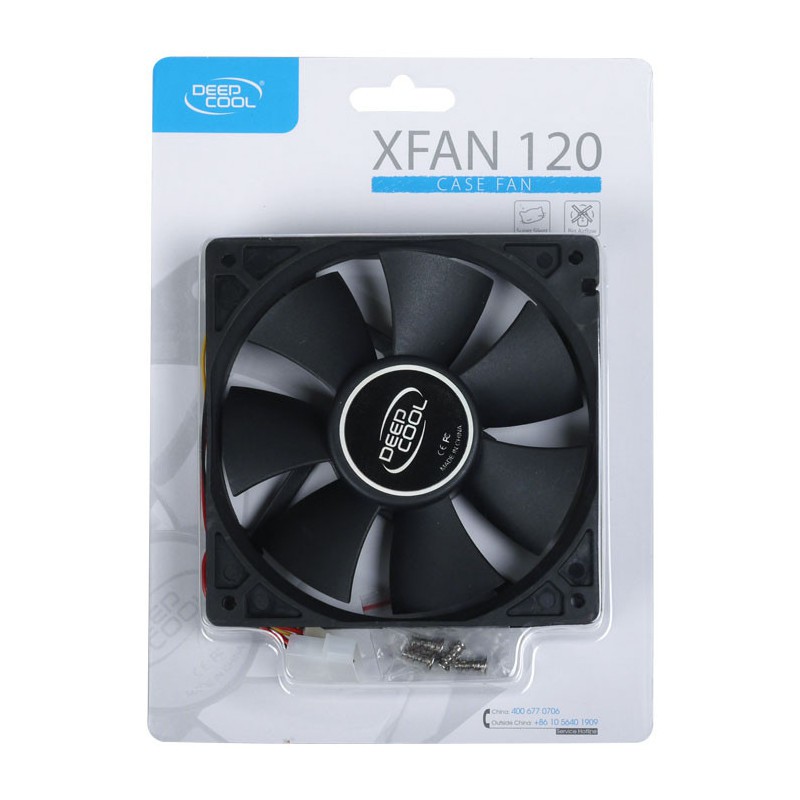 Fan Casing Deepcool XFan 120 Black with Hydro Bearing - 12cm Silent