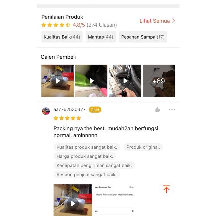 Modul Retract Spion Mobil Universal Atau Modul Otomatis Spion Mobil Universal  Auto Folding Mirror