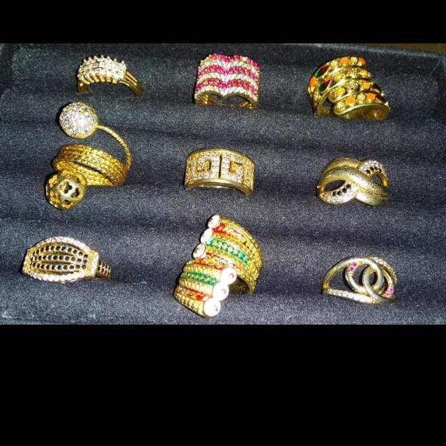 Cincin xuping lapis emas/cincin imitasi