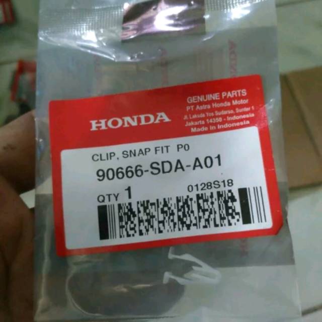 CLIP SDA JEPIT COVER - CLIP SNAP FIT 90666-SDA-A01 KLIP PENGUNCI COVER
