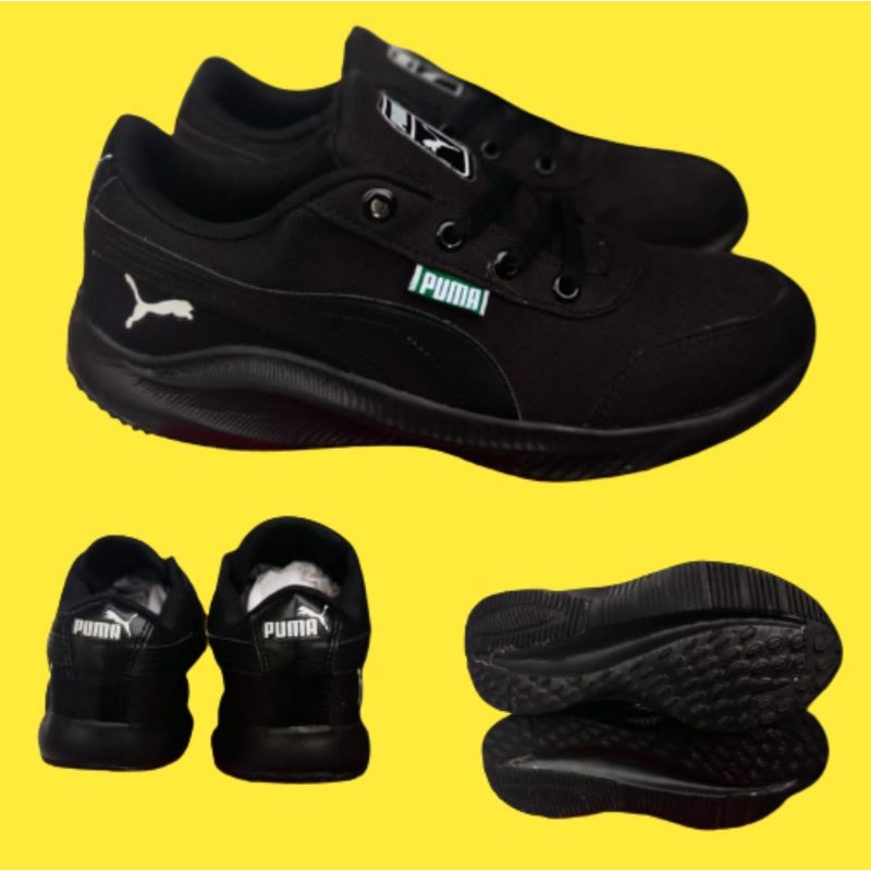 SEPATU PUMA FULL BLACK