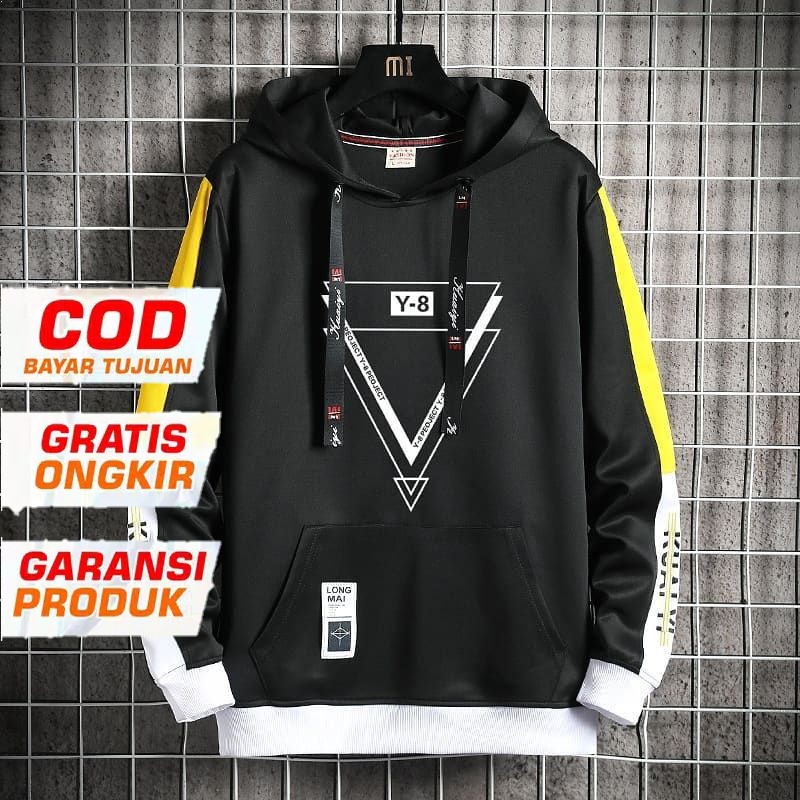 Sweater Hoodie Pria Y-8 Hodie Fleece