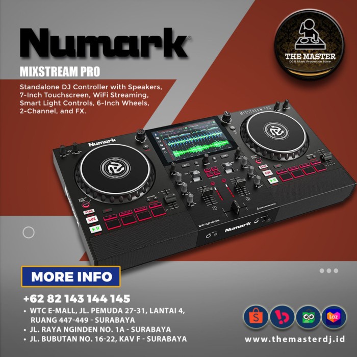 {suhadistore} Numark Mixstream Pro Standalone DJ Controller Murah