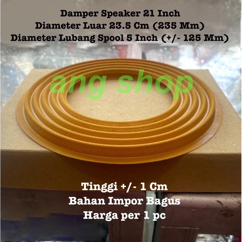 Damper Dumper Demper Spider Speaker 21 Inch 23.5Cm 23 Cm 235 Mm 235Mm Coil 5 Inch Tinggi Impor Bagus