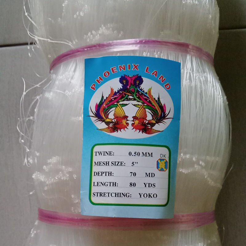 Jaring ikan 0.50 5 inchi 70md/80yds yoko pukat ikan jaring ikan senar jaring ikan murah pukat jaring
