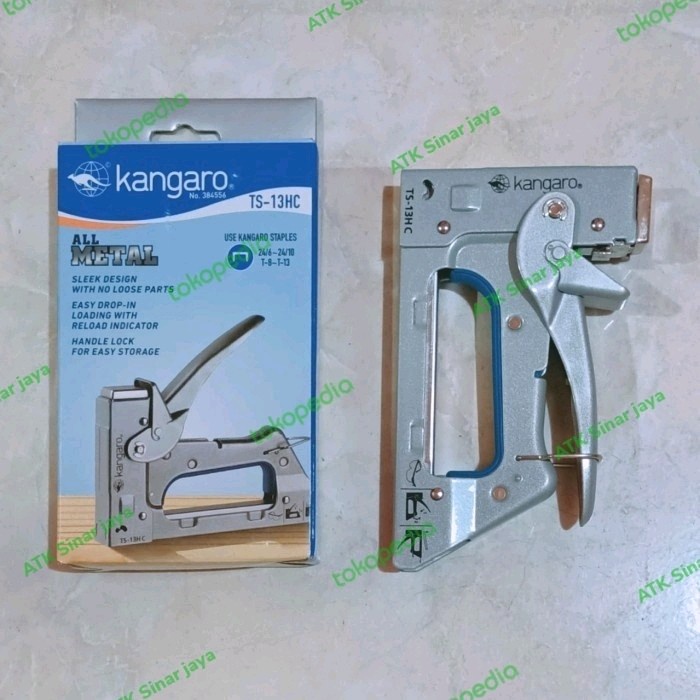 Staples Tembak Jok Kulit / Kayu / Guntacker Kangaro Ts 13 Hc Staples