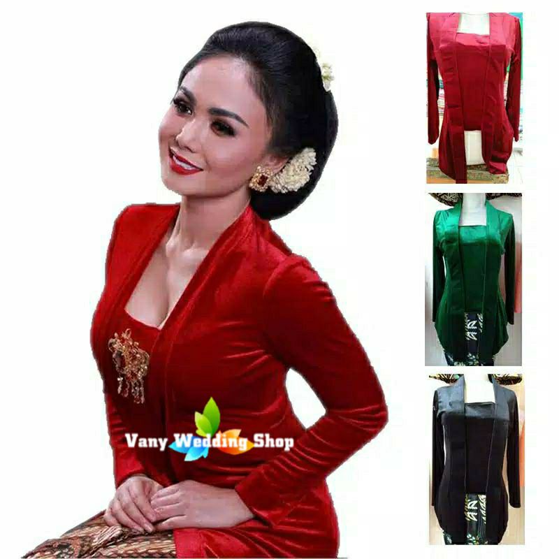 kebaya wanita Kebaya Yuni Sara , Bahan Bludru Kutubaru