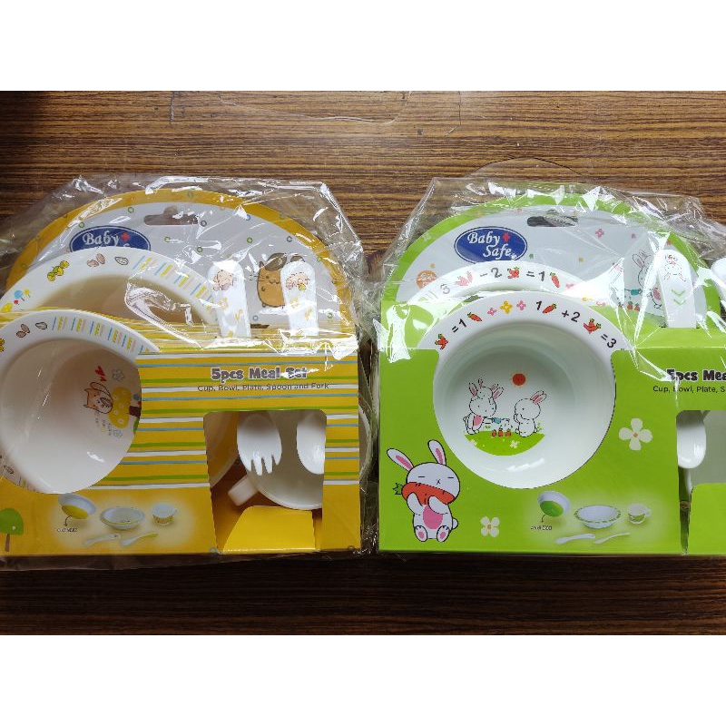 baby safe set meal 5 pcs FS65 / set tempat makan anak baby safe 5pcs