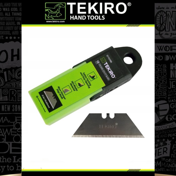 

Kusus Hari Ini Isi Pisau Cutter Lipat/Refill Folding Utility Knife Tekiro Gt Fu-1985 Terlaris