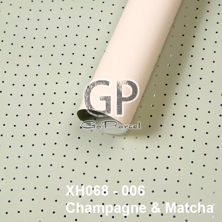 ( 5 Lembar ) BICOLOR SILVER POINT - FLOWER WRAPPING PAPER KOREAN POLKADOT CELLOPHANE / KERTAS BUNGA PAPER DOUBLE COLOR BUKET BOUQUET