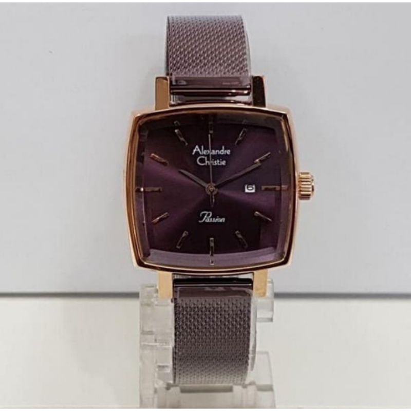 Jam Tangan Alexandre Christie AC2849 Pasir Wanita Purple Original
