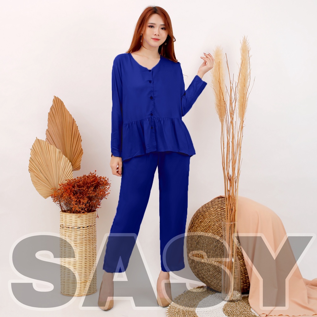 SETELAN WANITA TERBARU / SETELAN WANITA KEKINIAN / SETELAN WANITA LENGAN PANJANG / BAJU ONE SET WANITA  / SET WANITA PREMIUM / SETELAN KOREAN STYLE WANITA / DAILY HOME WEAR ONE SET / PIYAMA RAYON PAJAMAS RAYON SET BAJU WANITA VIRAL