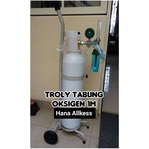 Troly Tabung oksigen 1M / Trolley oksigen