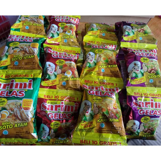 

[10Pcs] Mi Instan Sarimi Gelas Renceng 30gr||Mie Gelas