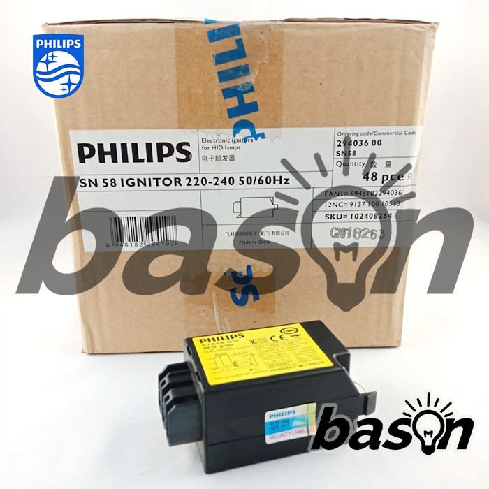 PHILIPS SN 58 Ignitor - SON / CDM