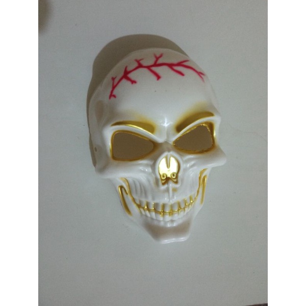 topeng skull putih Halloween cosplay all size