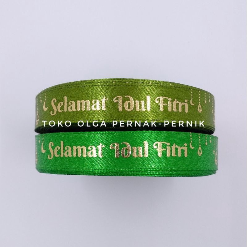 

pita selamat idul fitri lebaran 1/2 inch saten foil