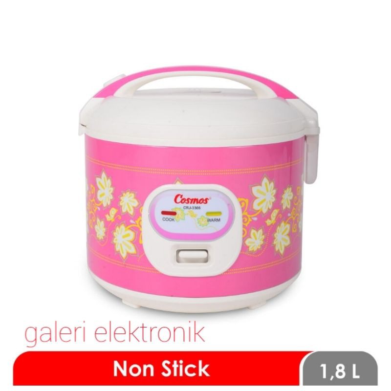Rice cooker Cosmos Penanak nasi Magic com CRJ 3306 3in1 1,8 liter anti lengket
