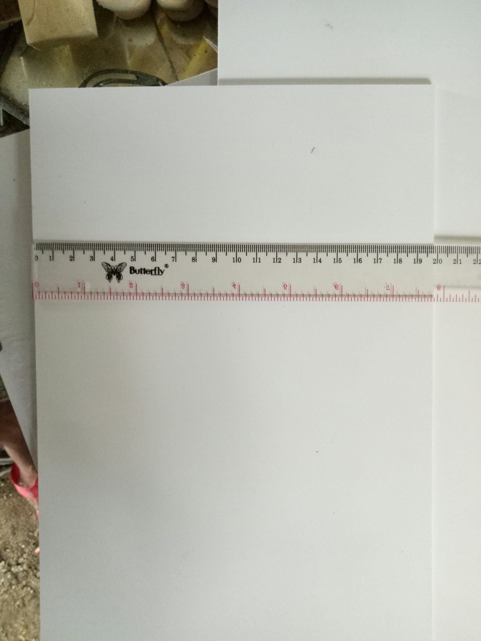 Pvc Foam Board Papan Potongan Tebal 3mm Ukuran (20x40)cm Per-pcs