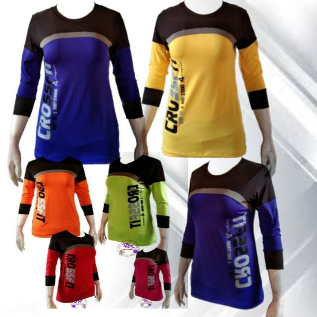  Baju  senam  sporty Baju  senam  zumba kaos aerobic senam  