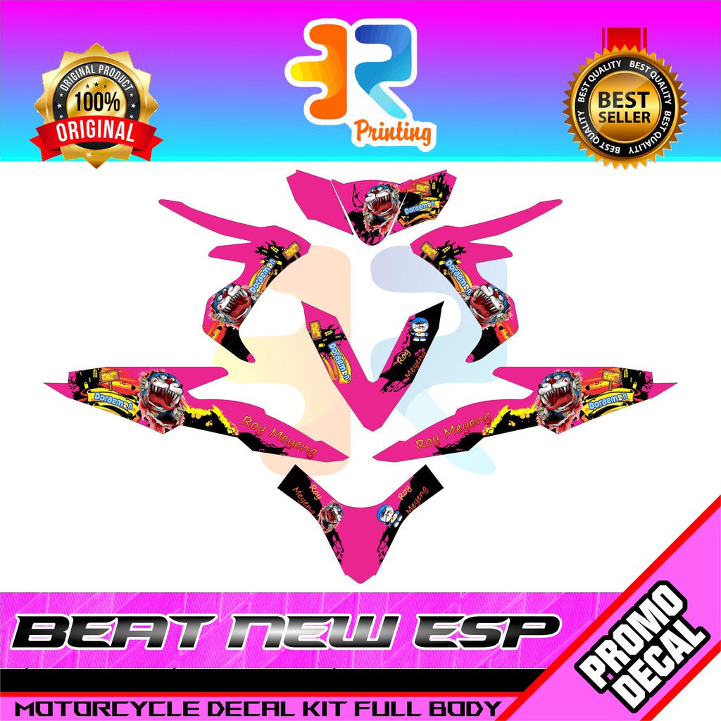 STIKER DECAL STRIPING MOTOR BEAT NEW ESP Custom Doraemon Zombie STICKER LOGO EMBLEM FULL BODY