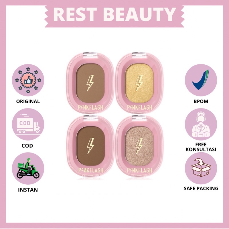 Jual PINKFLASH - F02 Soft Pigment Face Contour ll Pinkflash Shimmer ...