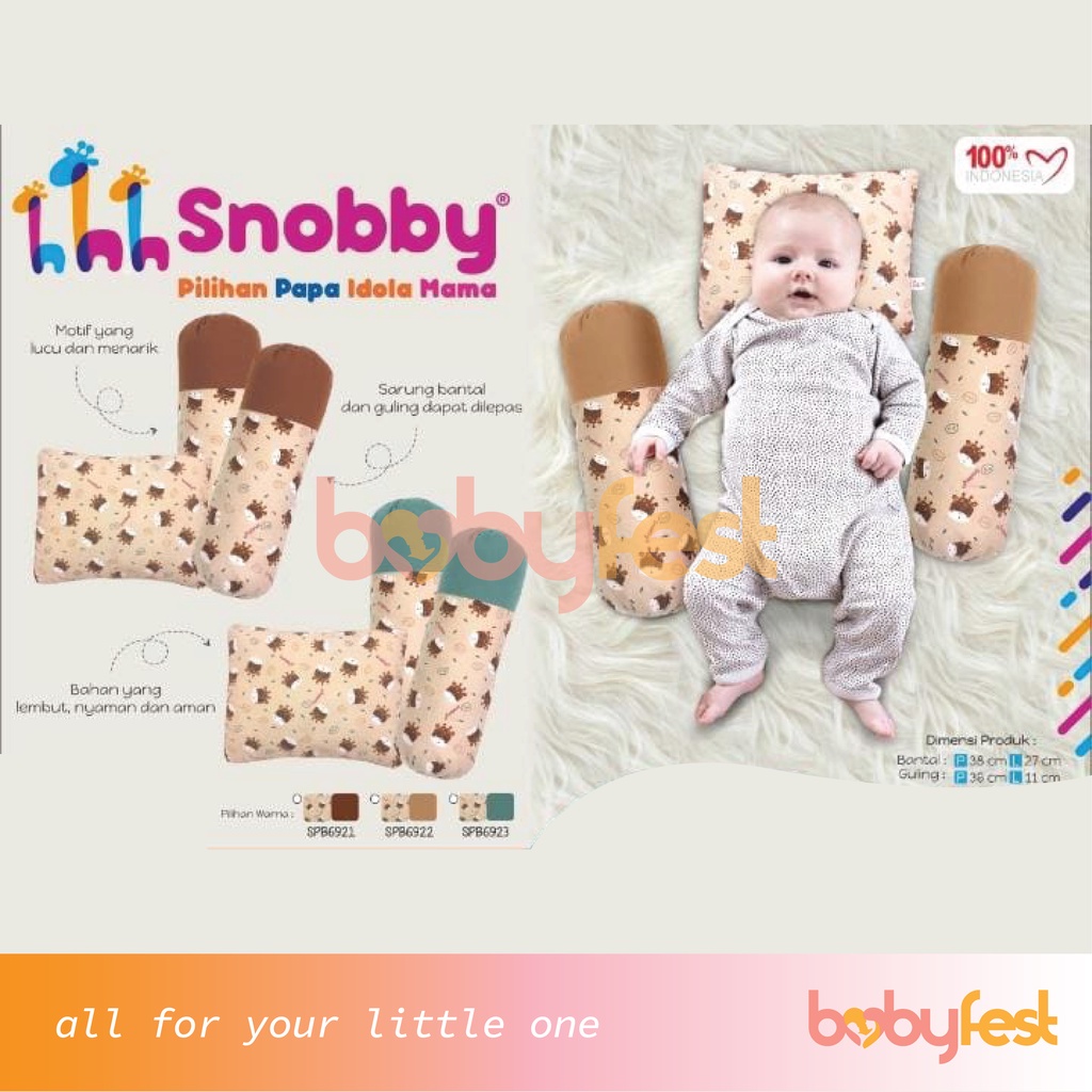 Snobby Bantal Guling Bayi Twiza Series - SPB 6921 - 6923