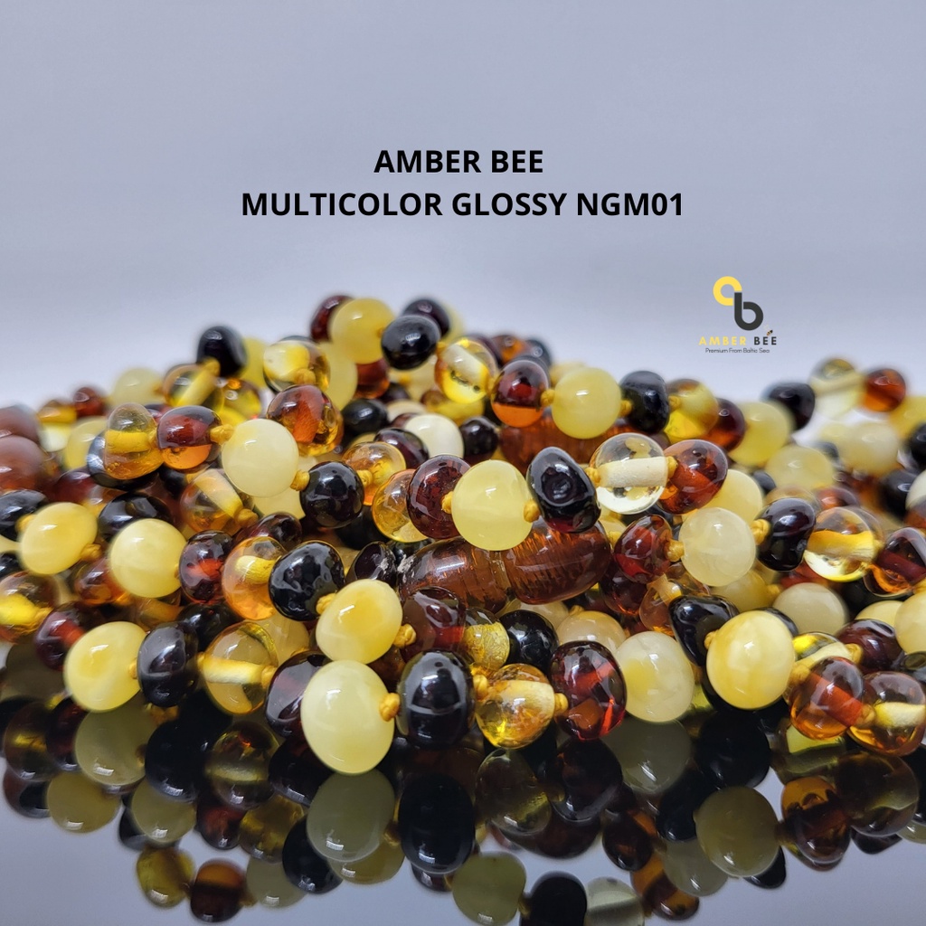 PROMO FREE GELANG - Kalung Amber Bayi dan Anak Premium Multicolor by AMBER BEE