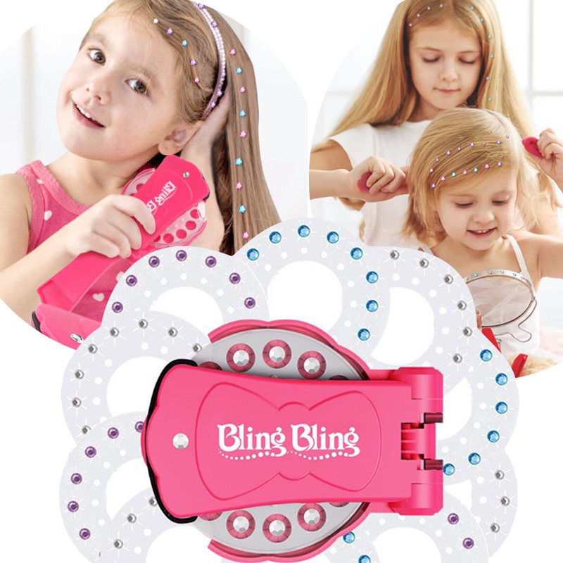 Blingbling BlingBling Kristal Bahan Alloy Untuk Aksesoris Rambut Anak Perempuan