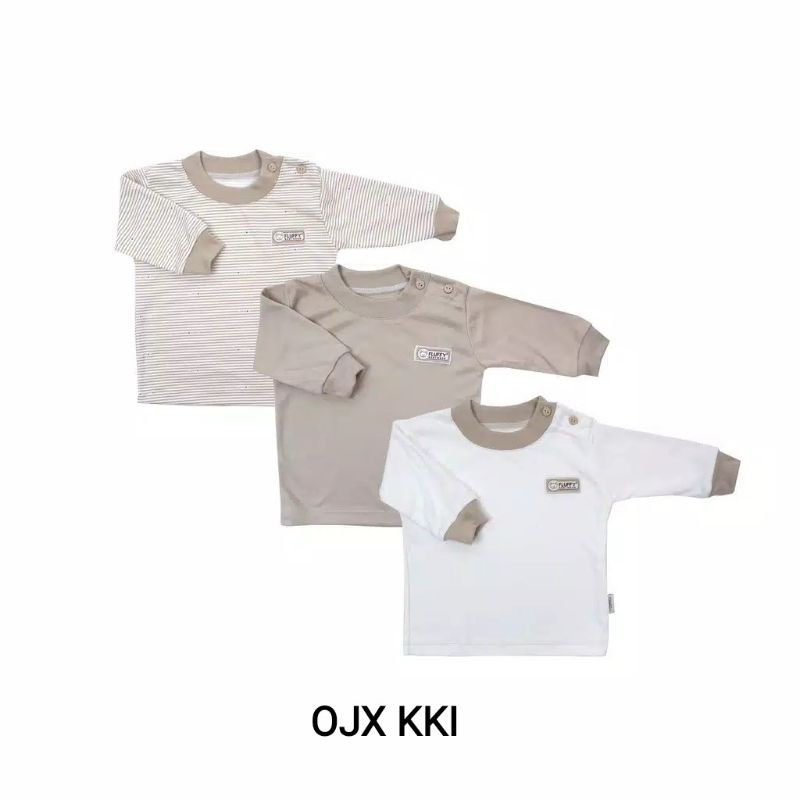 Fluffy Baju Oblong Panjang Rib Anak 1/2/3