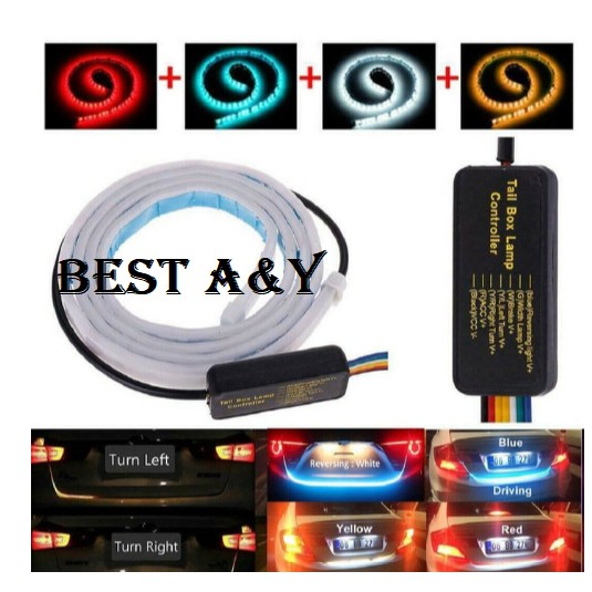 Lampu LED Strip DRL RGB Bagasi Sein Rem Car Bus Truck Trunk Tailgate 120cm 24V