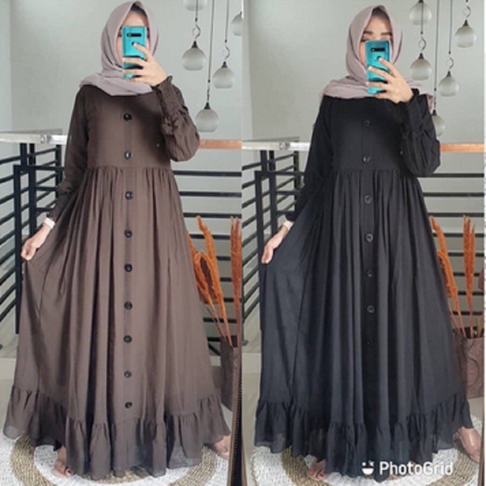 PROMO GAMIS PLAIN MAXY TERBARU BAYAR DITEMPAT