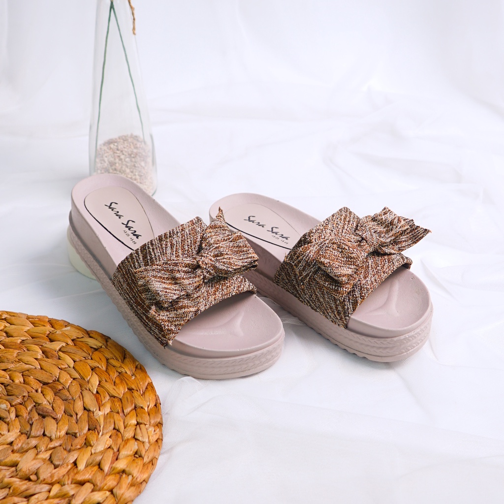 Sara Sara Bara Sendal Wedges Wanita Terbaru Trendy