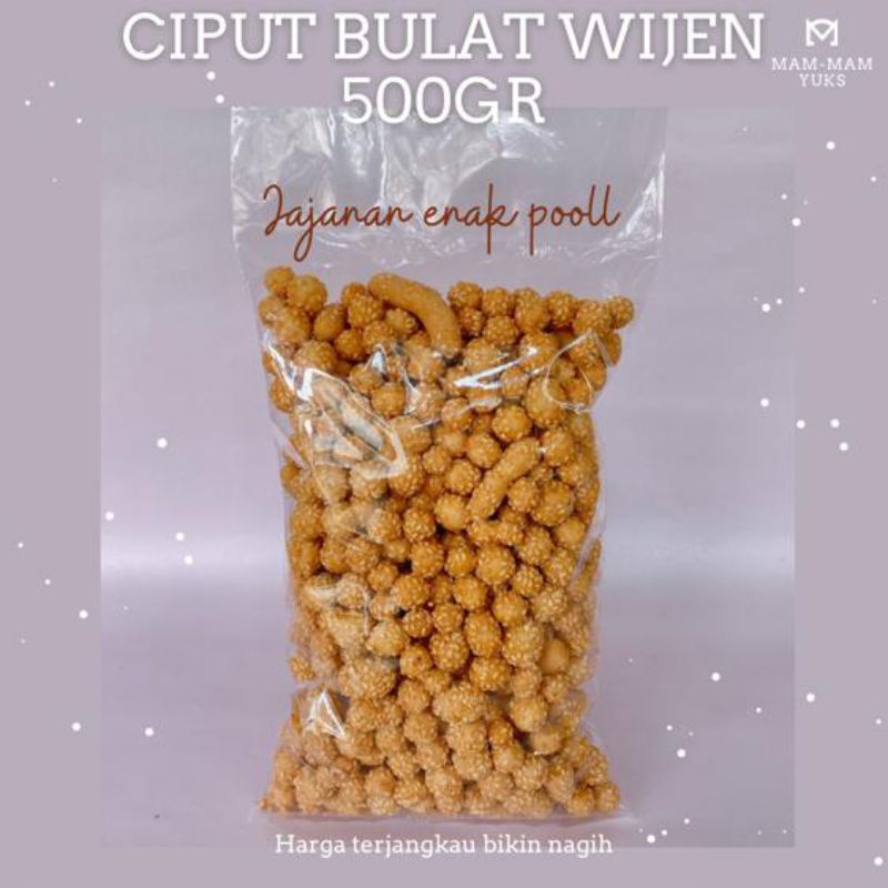

ciput bulat wijen original camilan enak murah free ongkir