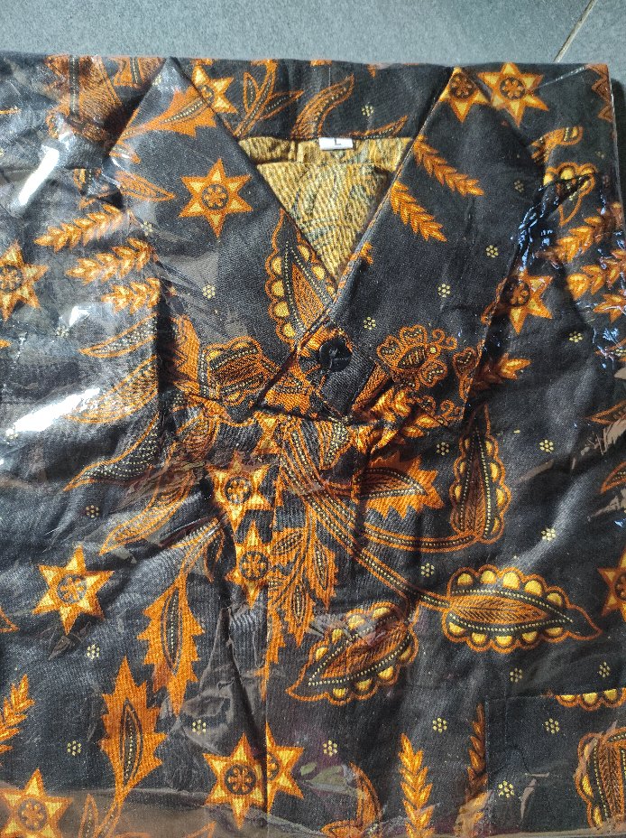 Kemeja Batik Pria Lengan Pendek Motif Manggar