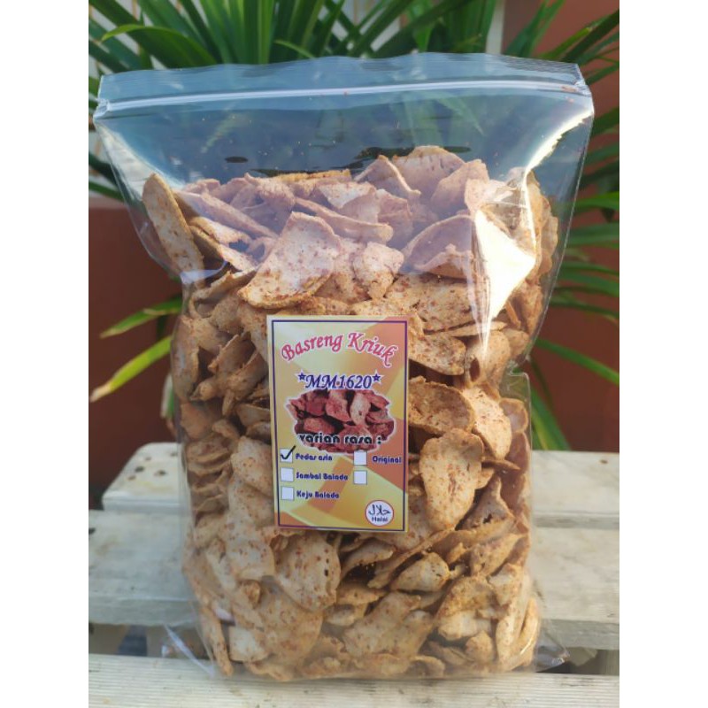 

Kripik basreng kemasan 500 gram