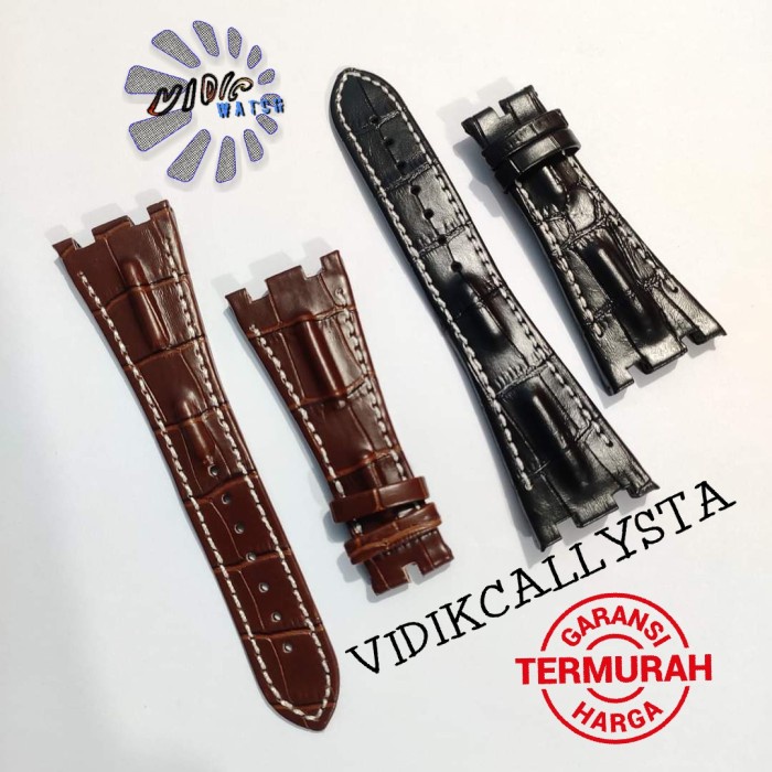 STRAP TALI JAM TANGAN AP ROYAL OAK 28MM 28 MM KULIT GENIUINE LEATHER AP STRAP