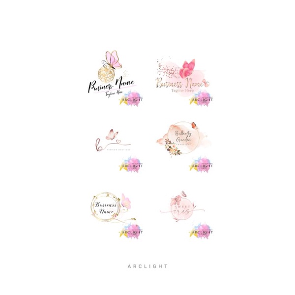 Butterfly Sash Logo - Jasa Desain Logo Olshop Bisnis Murahh